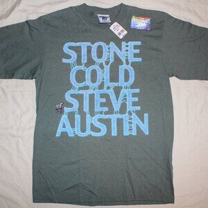 Stone Cold Steve Austin shirt vintage deadstock NEW w/ TAGS Attitude Era WWF WWE